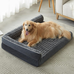 Cama para perros grandes BFPETHOME con espuma ortopédica para descanso cómodo