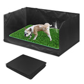 Bhyhok bandeja higiénica para perros con gramado artificial, uso interior fácil de limpiar