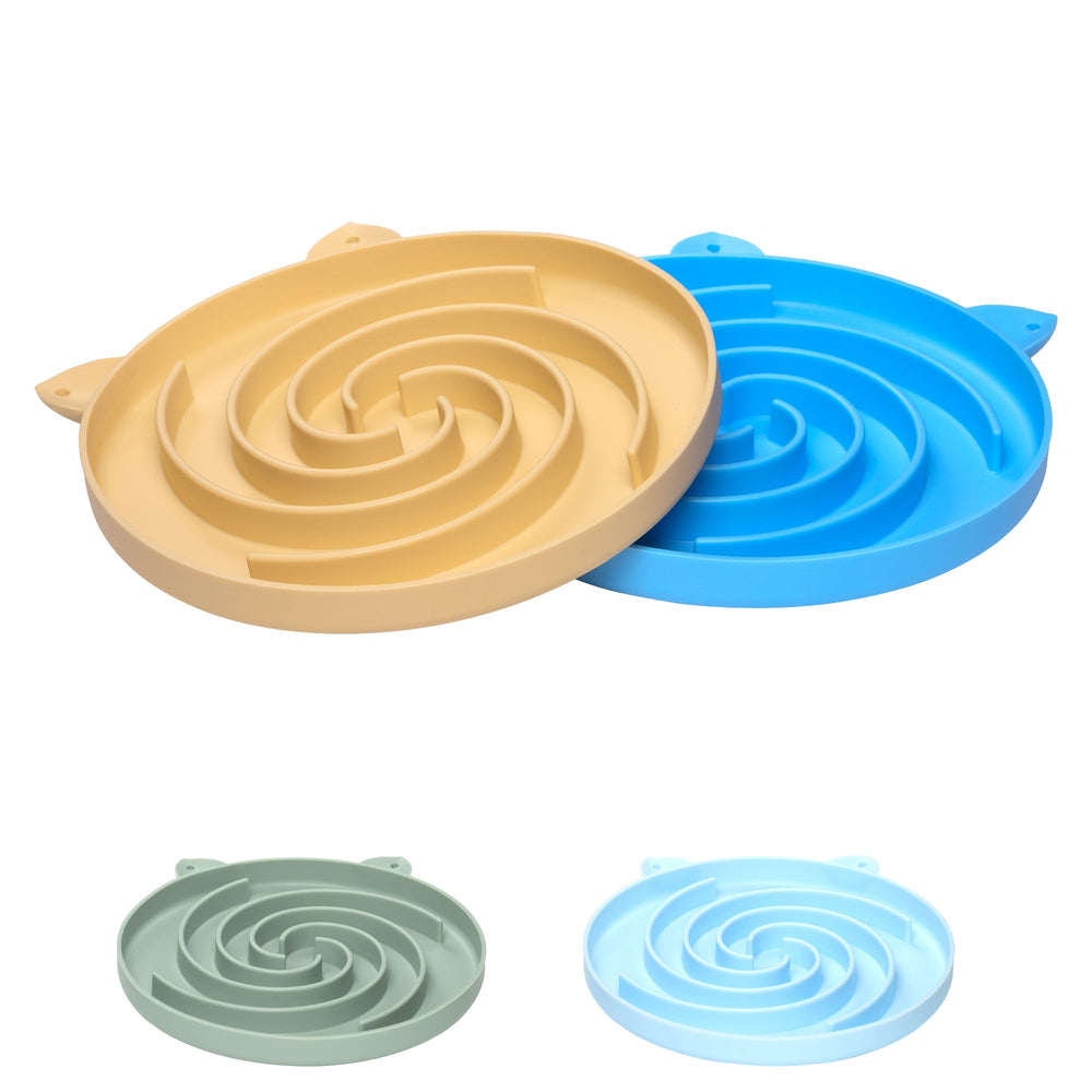 Bifeaw comedero lento para gatos con espiral que promueve comer despacio y ritmos tranquilos