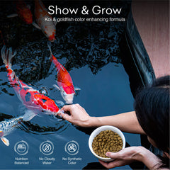 BIG KAHUNA comida koi estanque, pellets grandes para koi saludables