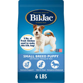 Bil-Jac bolsa de alimento para cachorro pequeño con pollo, croquetas fáciles de masticar.