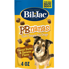 Bil-Jac PB-Nanas bolsa 4oz, premio sabroso para perros.
