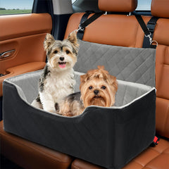 bilypaws asiento-coche-perro-grande-55lb: seguridad y confort para viajes en coche.