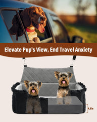 bilypaws booster dos-perritos ofrece espacio seguro para dos mascotas pequeñas en cada viaje
