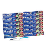 Bimectin pasta ivermectina: envase con dosis única para caballos, dosificación precisa.