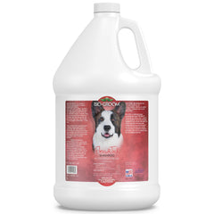 Bio-Groom champú antipulgas para perros, botella lista para baño rápido.
