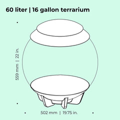biOrb Aire 60 LED Ventilación con filtro de carbono mantiene circulación constante