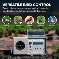 Bird B Gone Bird Chase Super Sonic durabilidad resistente ante clima.