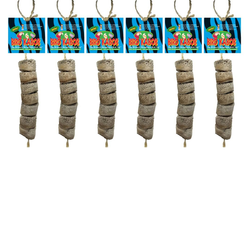 Bird Kabob Mini con trozos de yucca, fomenta el forraje natural en aves