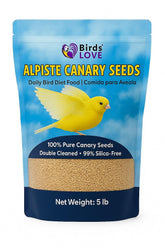 Birds LOVE alpiste canario puro, alimento limpio para aves pequeñas