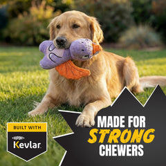 Bite Force Dino con tejido Kevlar reforzado para mordedores pesados y durabilidad.