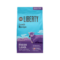 BIXBI Liberty alimento sin granos con cordero principal para digestión suave y energía diaria.