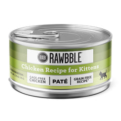 BIXBI Rawbble pate de pollo para gatitos, lata 01, opción sabrosa y húmeda