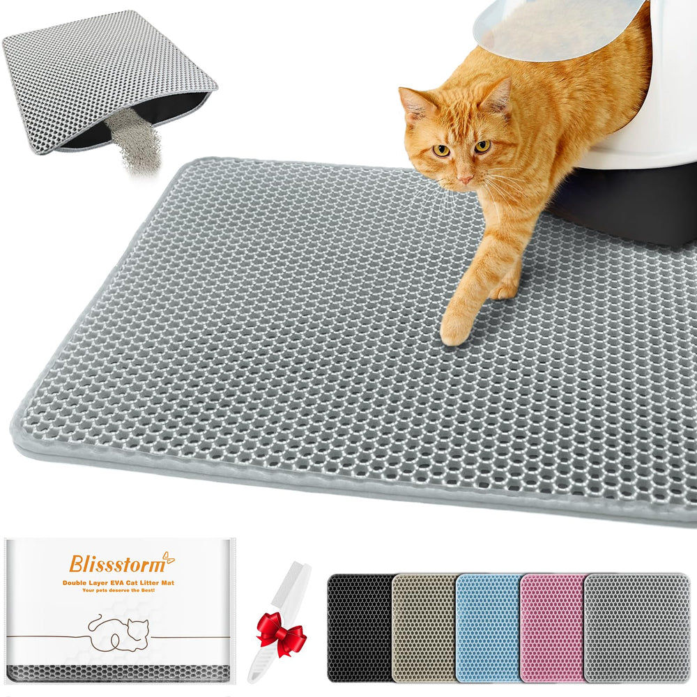 Almohadilla BlissStorm para arena de gato con doble capa facilita la recogida.