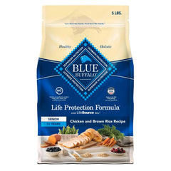 Blue Buffalo Life Protection Senior con pollo y arroz, apoyo a la energía diaria de perros mayores