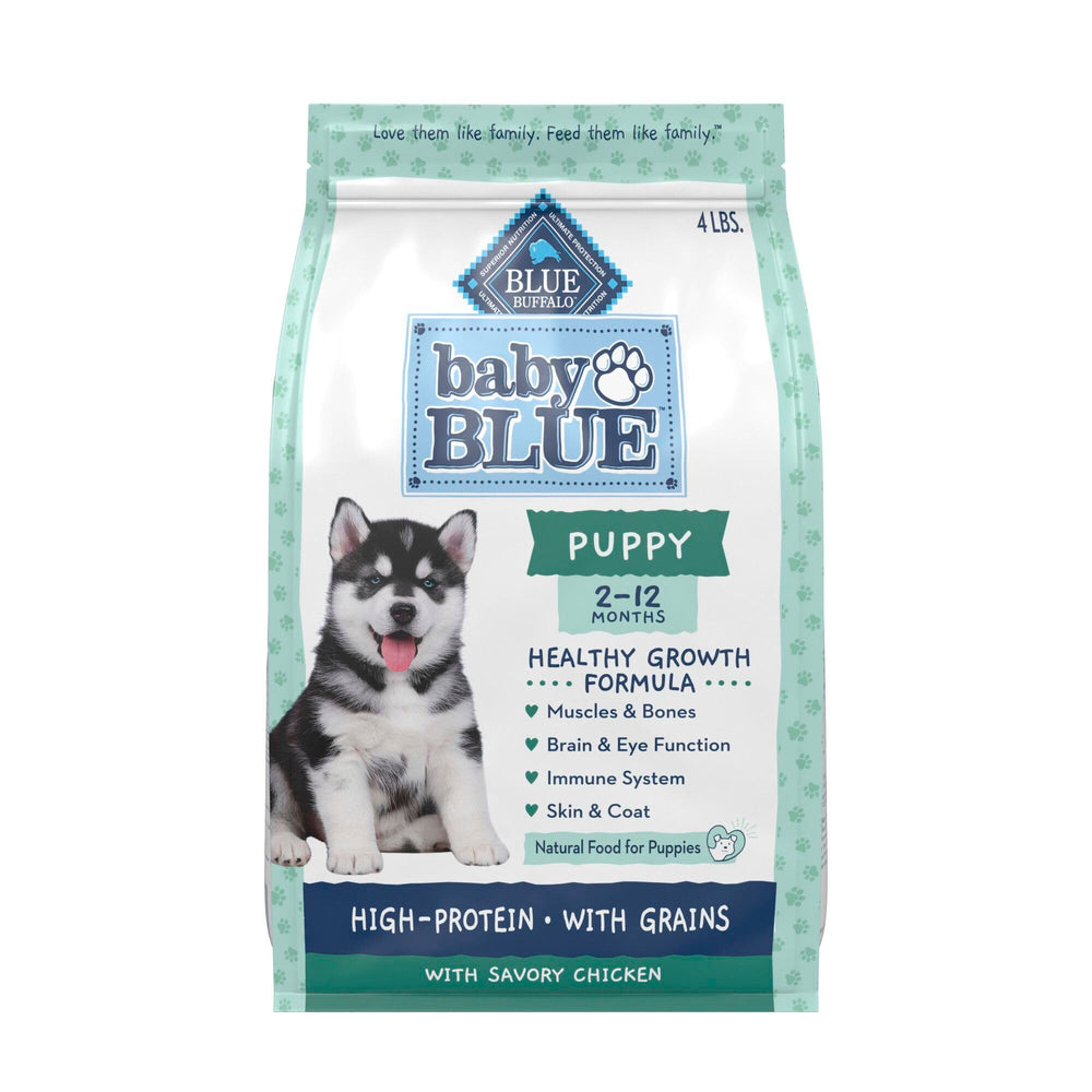 Blue Buffalo Baby Blue con pollo real como primer ingrediente para cachorros