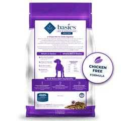 Fórmula para perros adultos de Blue Buffalo Basics para digestión suave.
