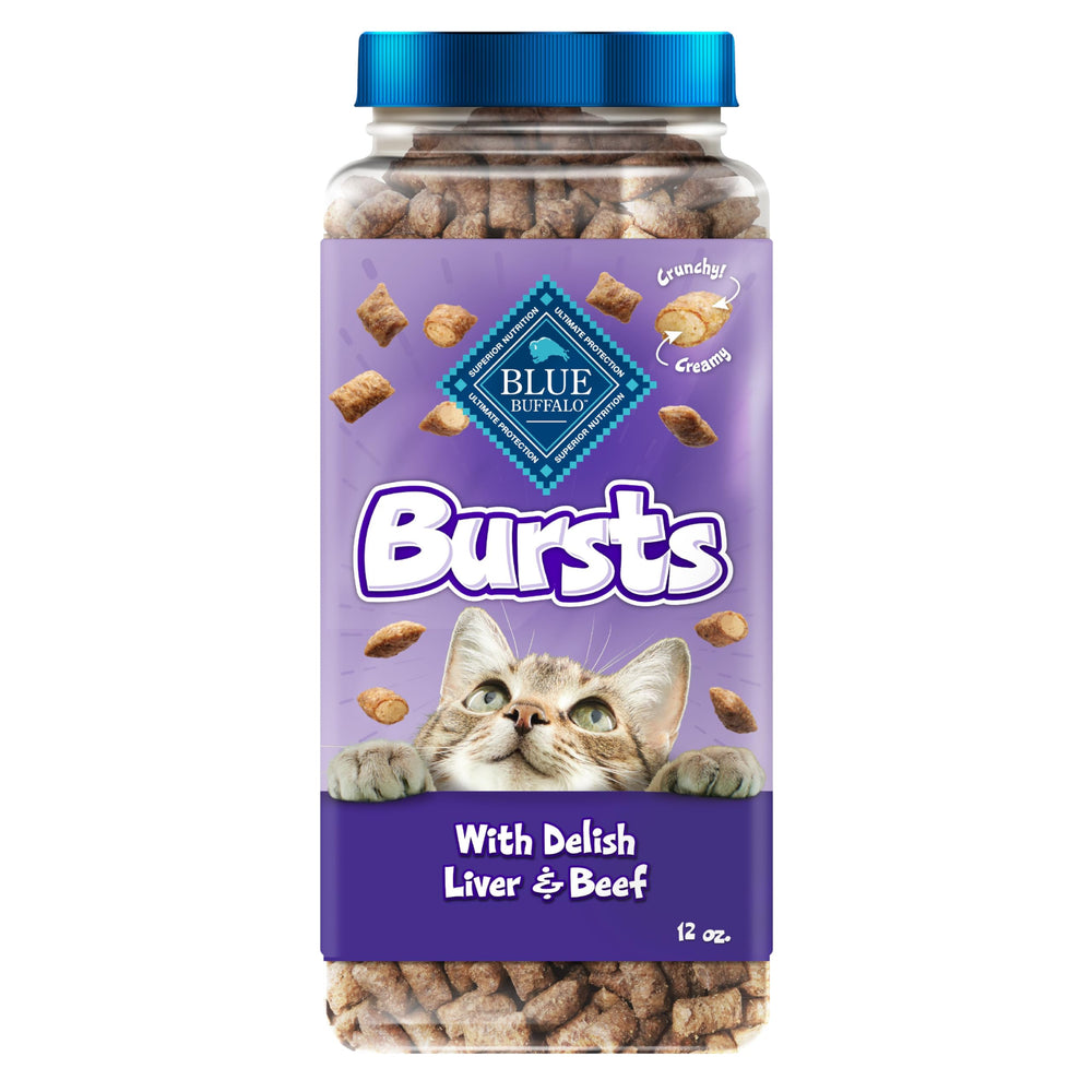 Blue Buffalo Bursts envase 12 oz, crujiente y cremoso, ideal para premiar