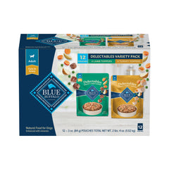 Blue Buffalo Delectables Topper con cordero, realza el sabor de la comida.