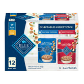 Blue Buffalo Delectables Topppers con pollo en salsa, trozos reales para realzar cada comida.