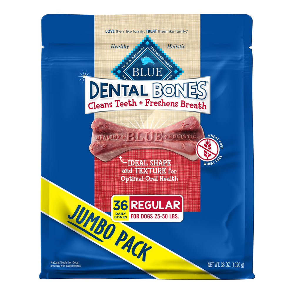 Blue Buffalo Dental Bones, hueso dental natural, ayuda a limpieza dental diaria.