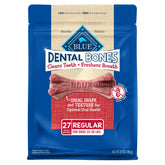 Blue Buffalo Hueso Dental Regular, empaque valor, cuidado dental diario para perros medianos.