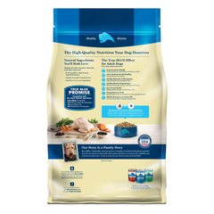 Blue Buffalo Life Protection Formula con arroz integral para energía y digestión equilibrada.