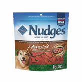 Blue Buffalo Nudges Homestyle dans un sac 16oz, récompense savoureuse pour chien.