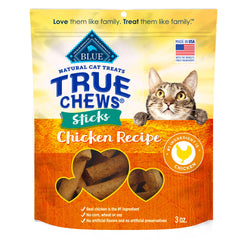 Blue Buffalo Palitos para Gato con carne real como primer ingrediente.