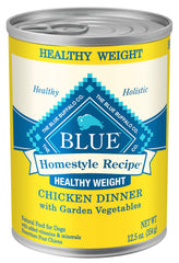Blue Buffalo Receta Homestyle en lata con res real para sabor nutritivo.