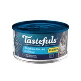 Blue Buffalo Tastefuls: lata de pollo con salsa, sabor delicioso para gatos.