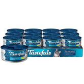 Blue Buffalo Tastefuls: lata abierta con pollo en salsa, sabor para gatos.