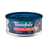 Blue Buffalo Tastefuls Salmón Pate en lata, proteína real para hidratación diaria