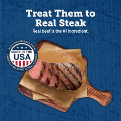 Blue Buffalo True Chews Grillers, hecho en EEUU, ingredientes naturales para recompensa de calidad