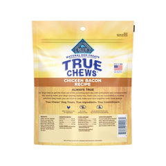 Blue Buffalo True Chews Receta Bacon de Pollo, snack masticable ideal para entrenamiento.