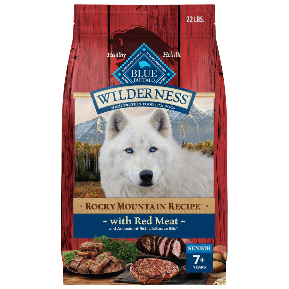 Blue Buffalo Wilderness carne roja seca para perro, fuente proteica real