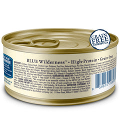 Blue Buffalo Wilderness-proteina-alta: paté sin granos para gatos adultos activos.
