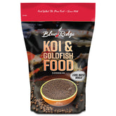 Blue Ridge Koi Alimento 2lb en bolsa frontal para facilidad de almacenamiento