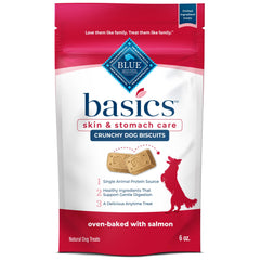Blue Buffalo Basics galletas salmón y patata, recompensa sabrosa para perros.