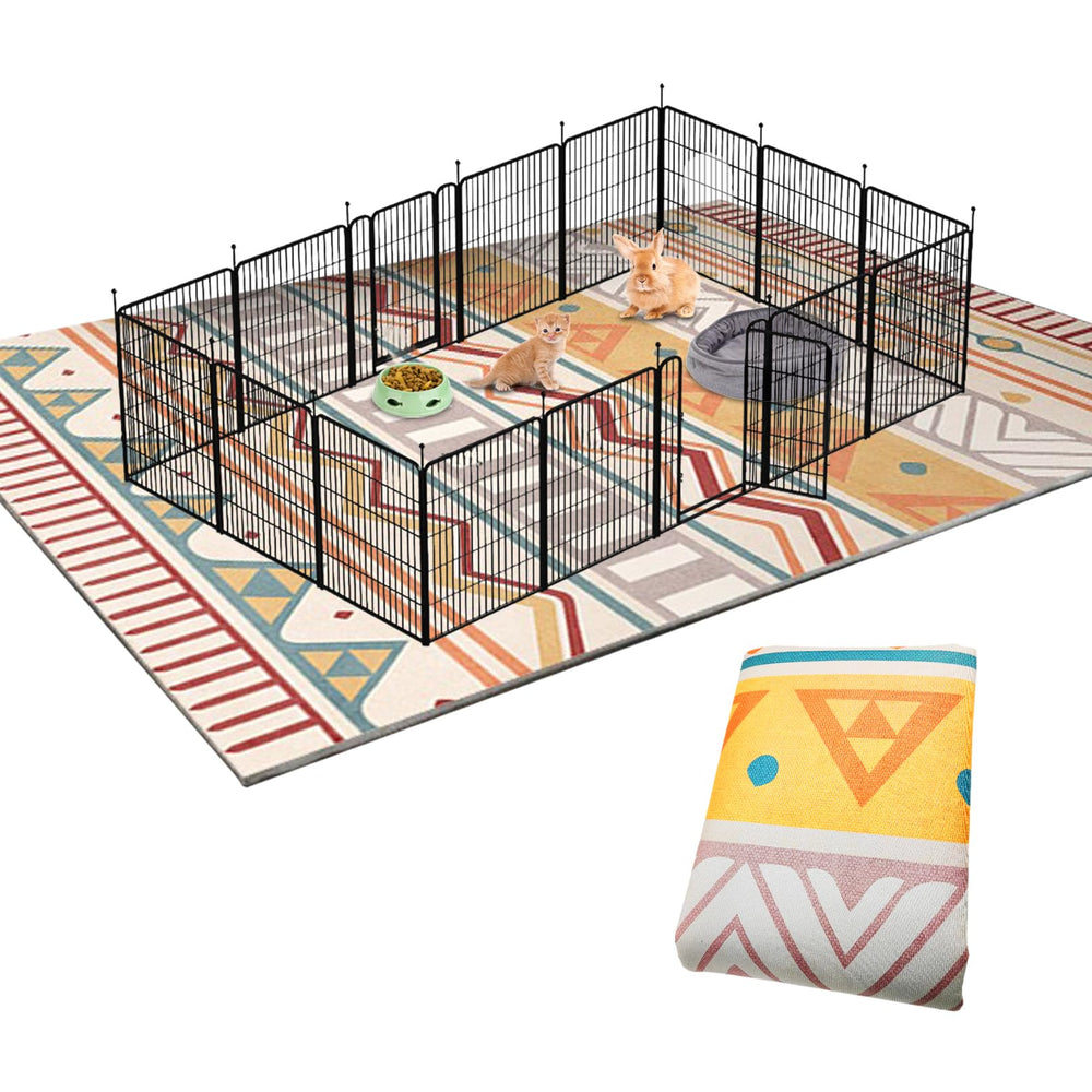 BNOSDM cubre-jaula conejos 79x55 cama suave y limpia para mascotas.