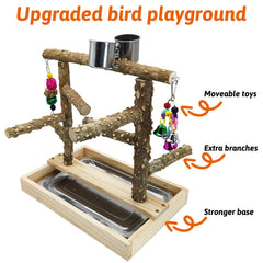 BNOSDM juego para aves, juguetes removibles para variedad de actividades