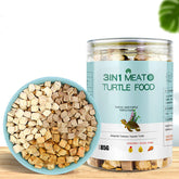 BNYEE 3-in-1 Turtle Food pack shot showcases freeze-dried ingredients for protein and aroma.