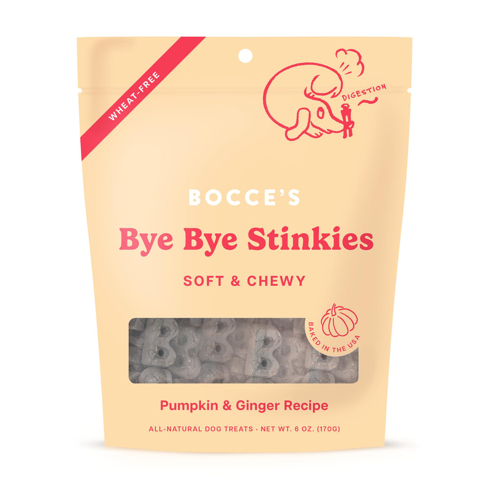 Golosinas suaves Bocce's Bakery para perros con boca sensible.