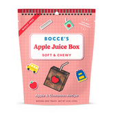 Galletas Bocce's Bakery para perros en caja de jugo de manzana, listas para llevar