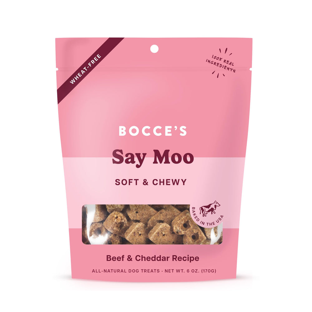 Galletas Say Moo suaves de Bocce's Bakery para perros, ideales para mordida sensible