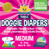 Pañales desechables femeninos Bodhi Dog con protección contra humedad para uso diario