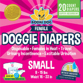 Bodhi Dog: pañales femeninos para perro, talla pequeña, alta absorción para mantenerla seca.