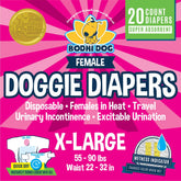 Pañales Bodhi Dog femeninos con núcleo absorbente para mantener seca a tu perra