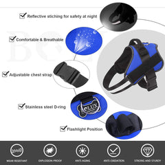 Bolux arnés ajustable y ventilado para perros pequeños, comodidad durante caminatas