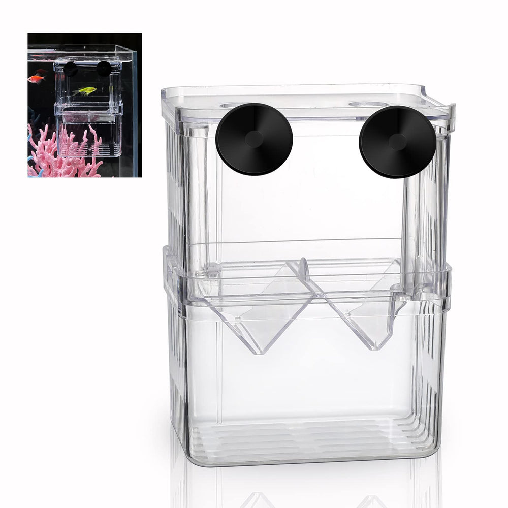 Boxtech caja de cría acrílica blanca frontal, observa crías con claridad.